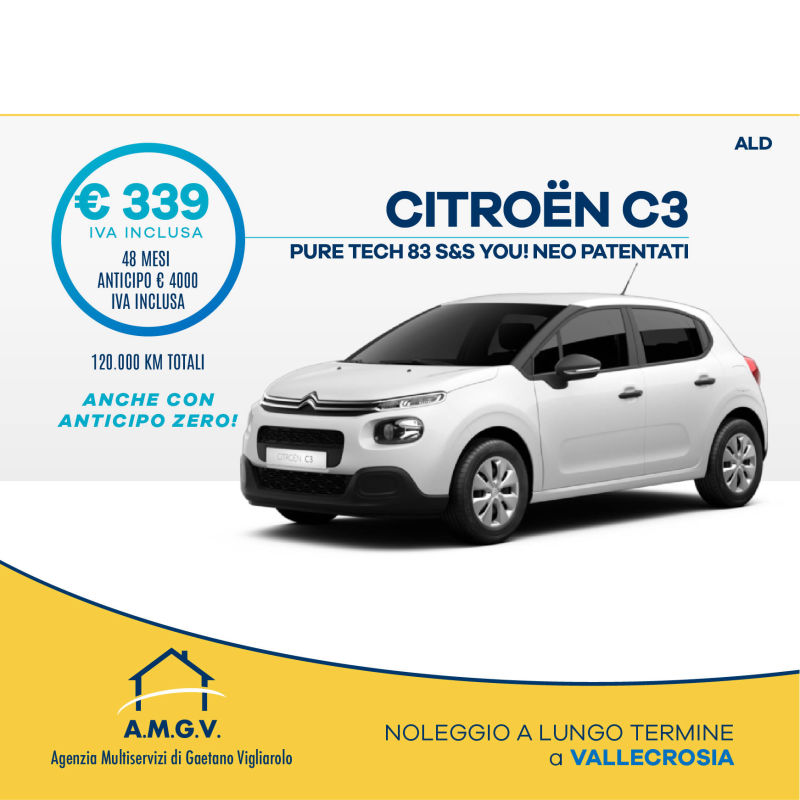 noleggio Citroen Sanremo